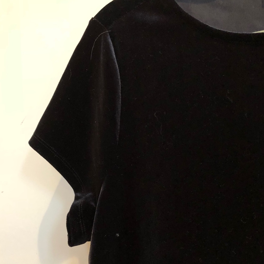 Adrianna Patel Velvet Top with Lace Bottom